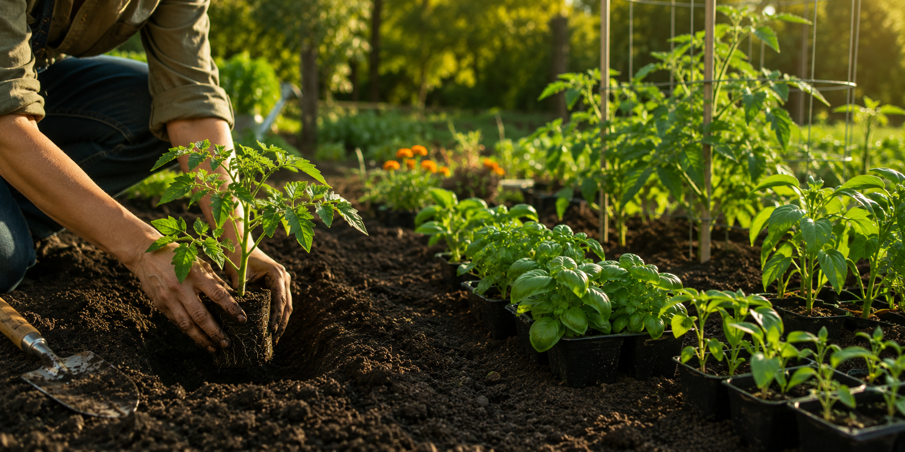 Quoi transplanter au jardin en juin?