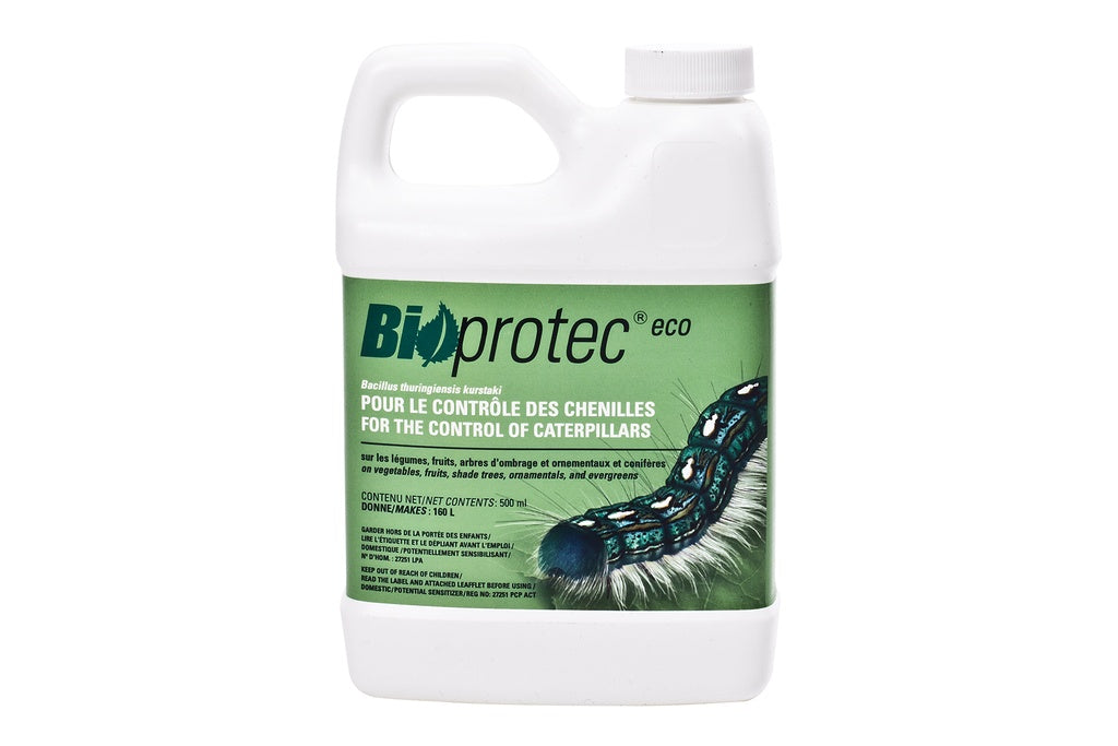BTK for the suppression of Bioprotec caterpillars
