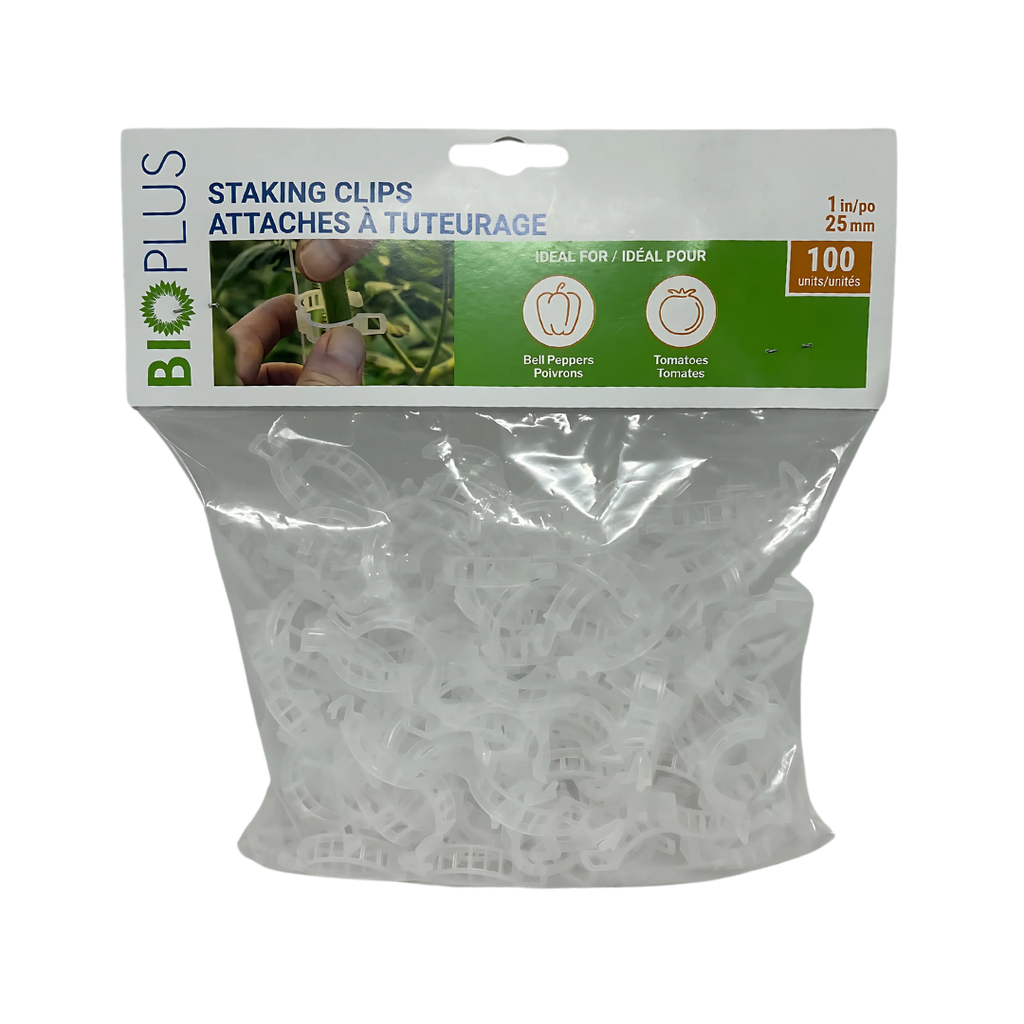 Attaches à tuteurage pour tomates et poivrons