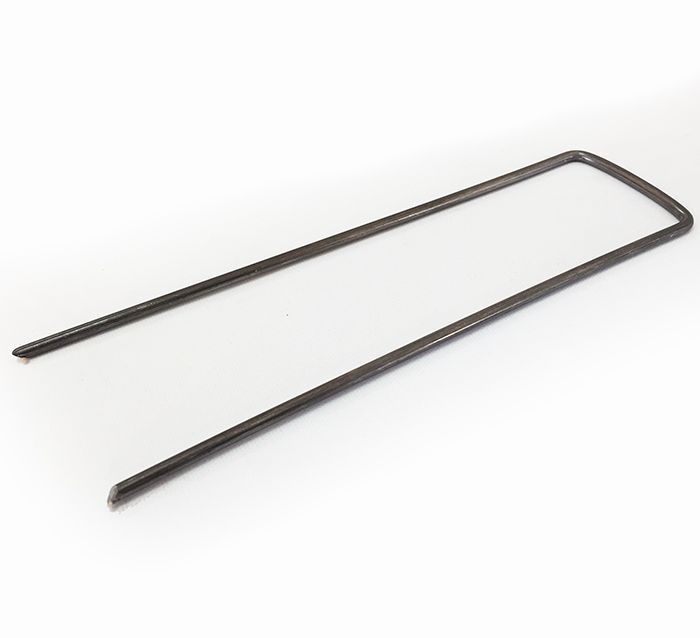 U-shaped pin for geotextile soil