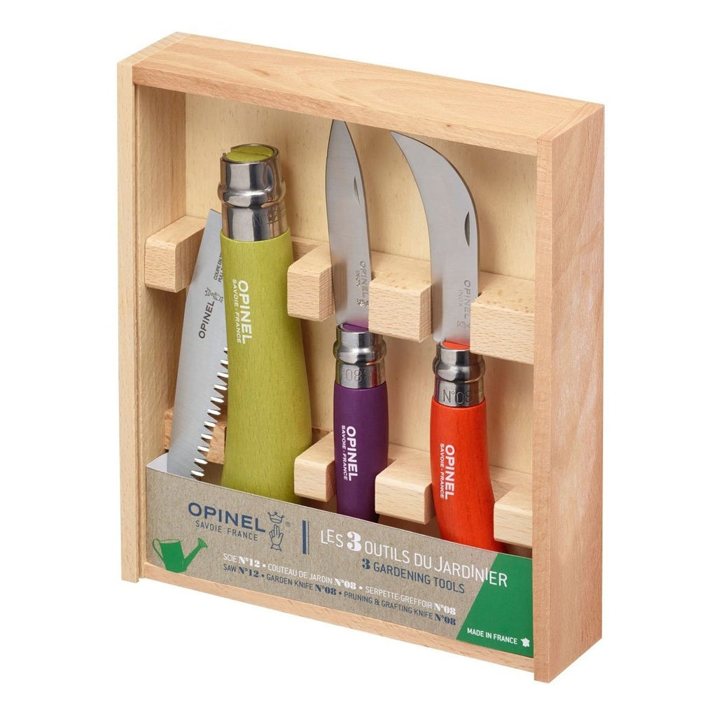 Coffret Les 3 outils du jardinier d’Opinel