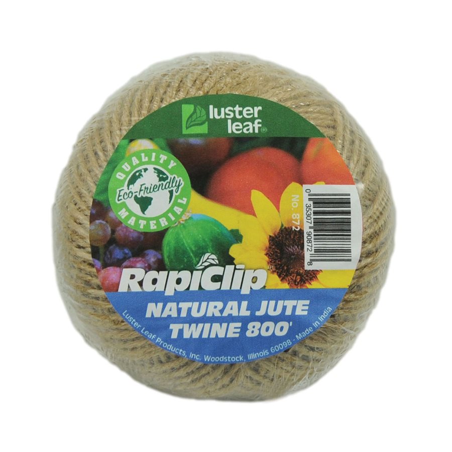 Ficelle de jute naturel ou verte Rapiclip de Luster Leaf