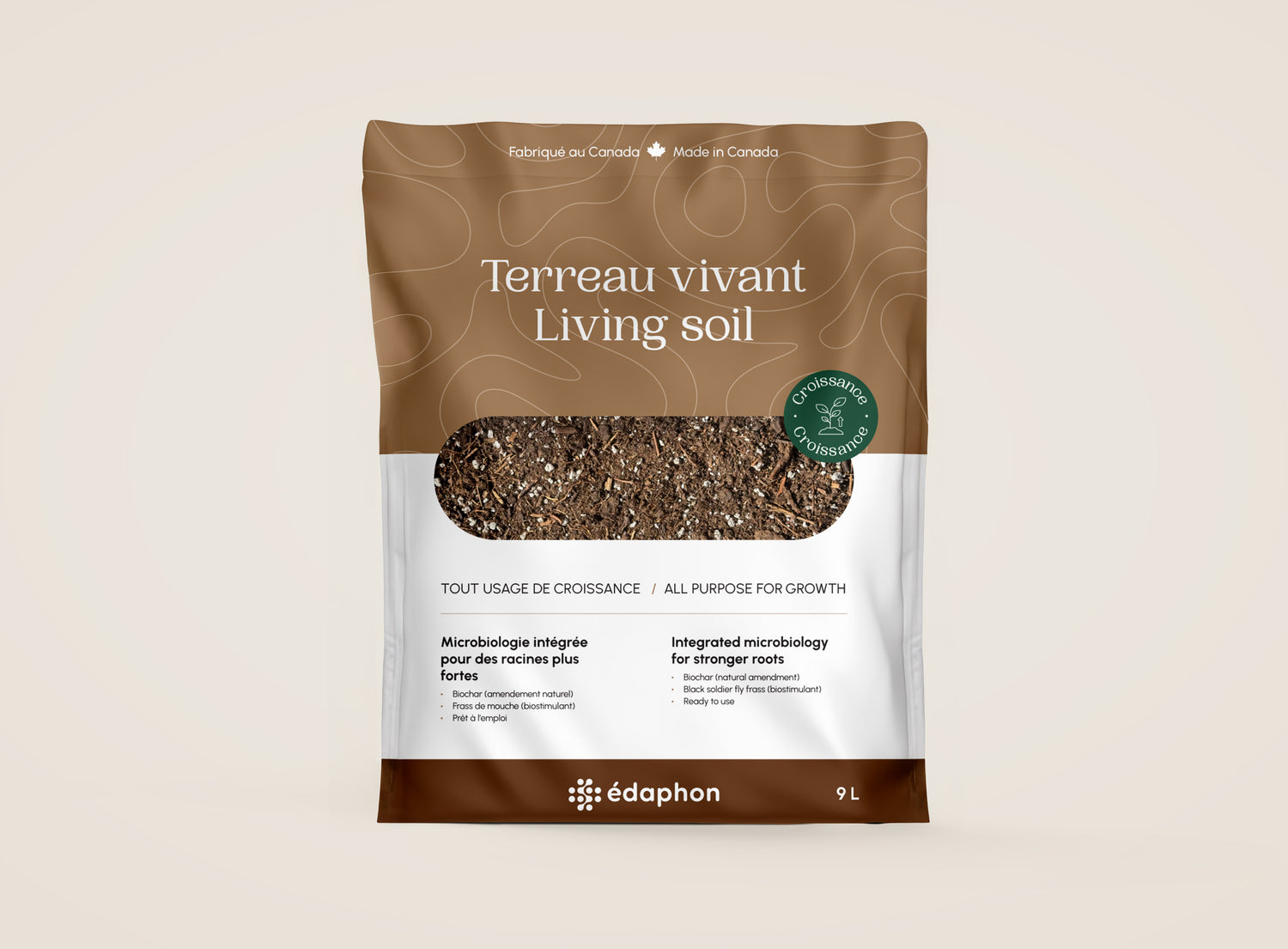 Terreau vivant édaphon - Tout usage de croissance