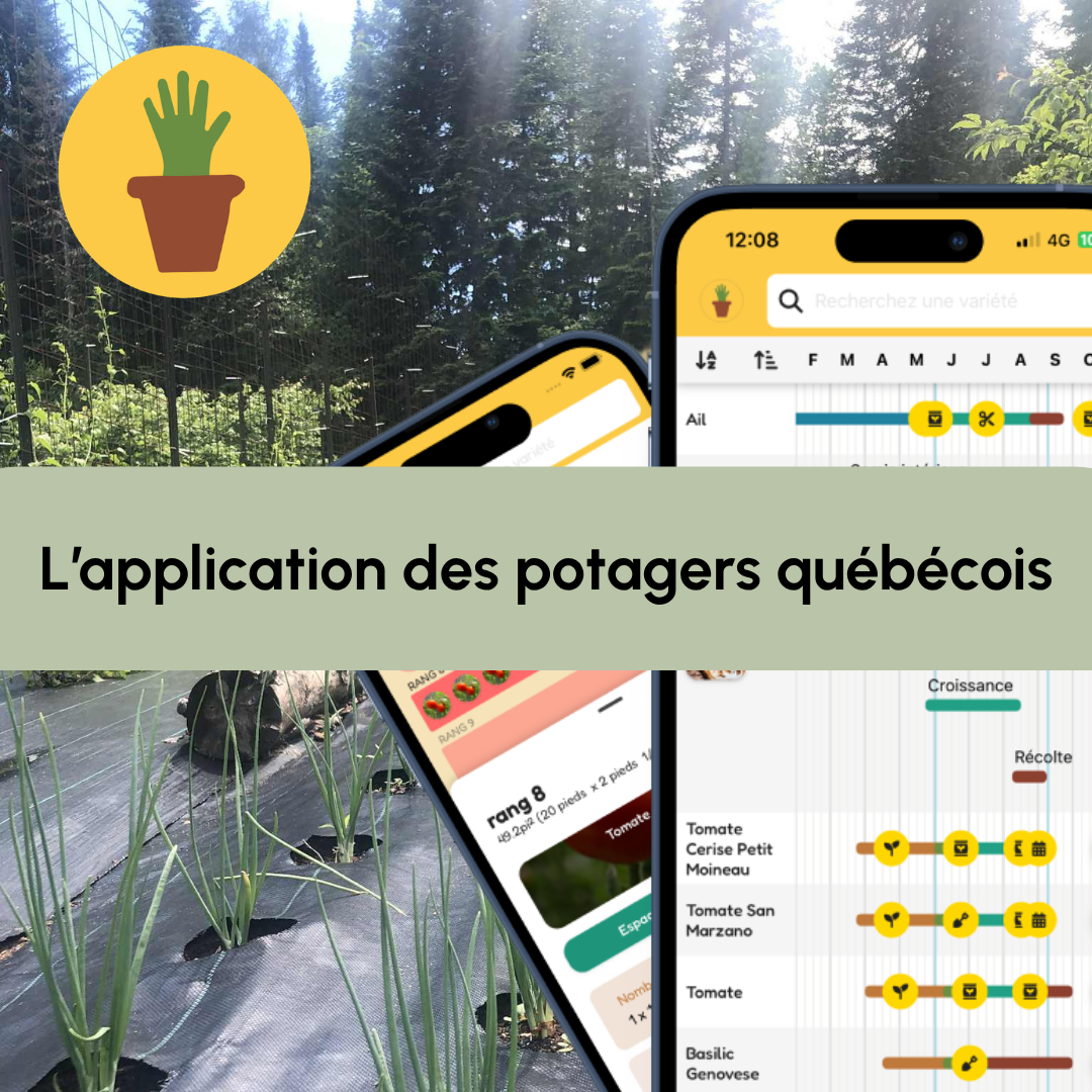 La Main Verte - L'application des potagers québécois