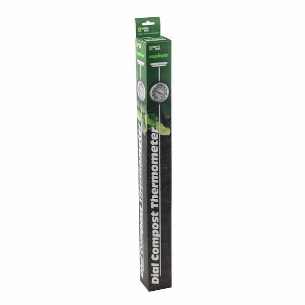 Thermomètre à Compost En Acier Inoxydable 50 Cm - Plage 4,4°C à 82,2°C - Pour Jardin Et Composteur
