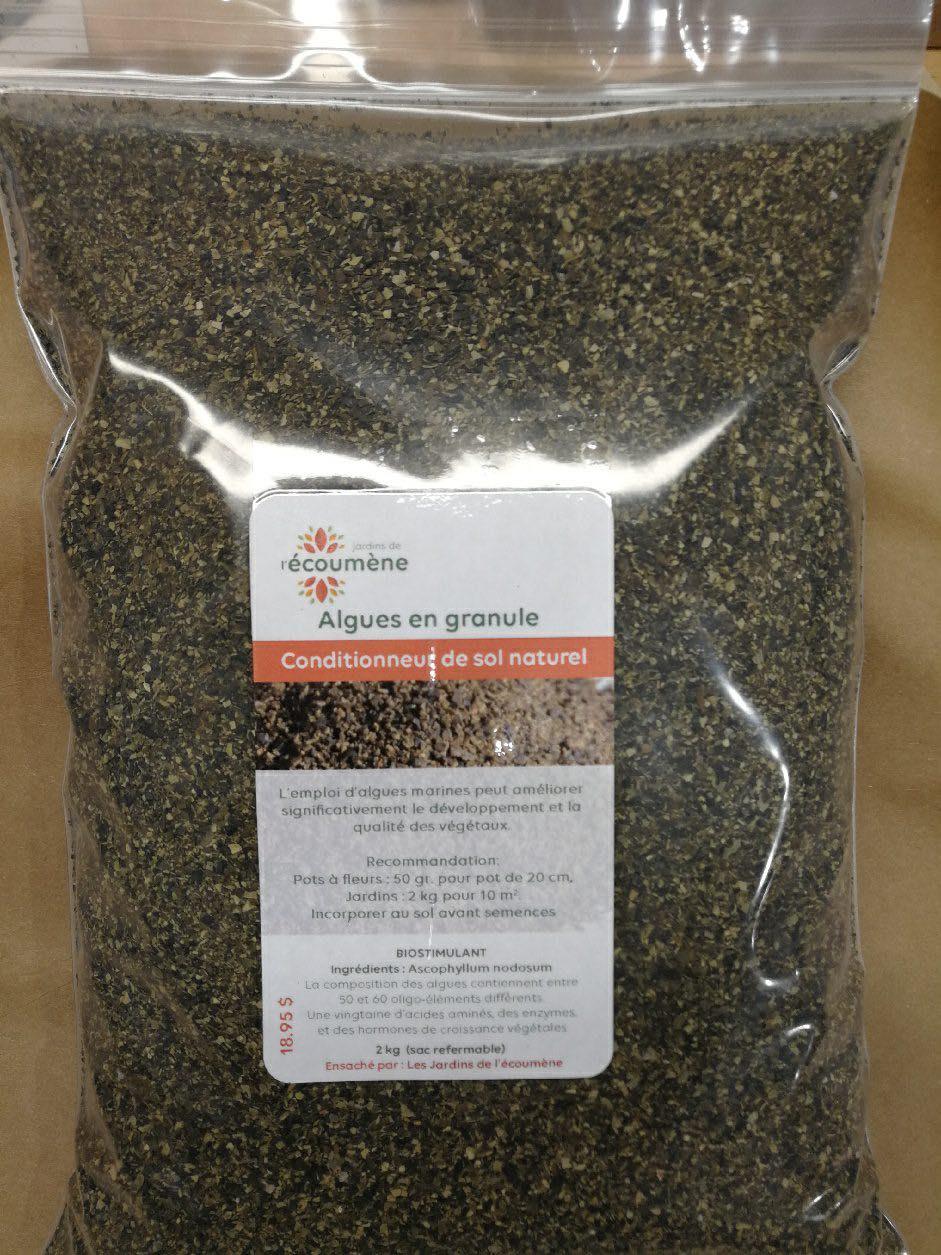 Algues en granules - Jardins de l'écoumène